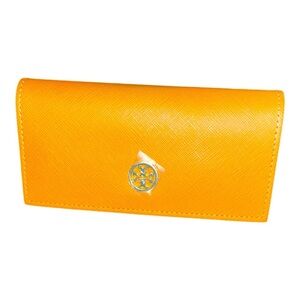 NWOT Tory Burch glasses case orange designer travel fall sunglasses